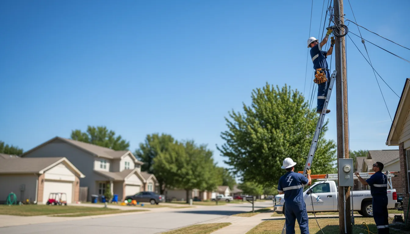 Residential electrician providing installation services in Danbury, WI